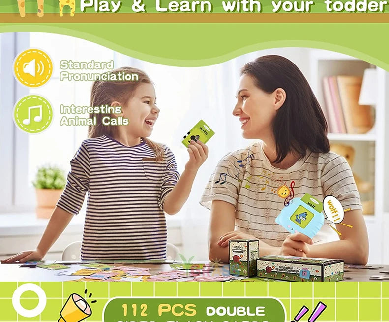 Interactive Language & Learning Flash Cards