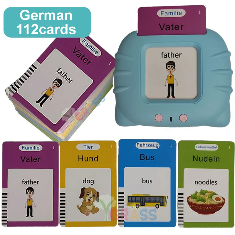 Interactive Language & Learning Flash Cards