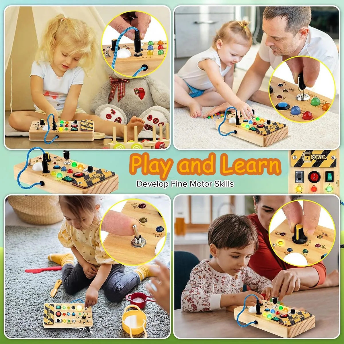 Curious Kids Montessori Activity Board