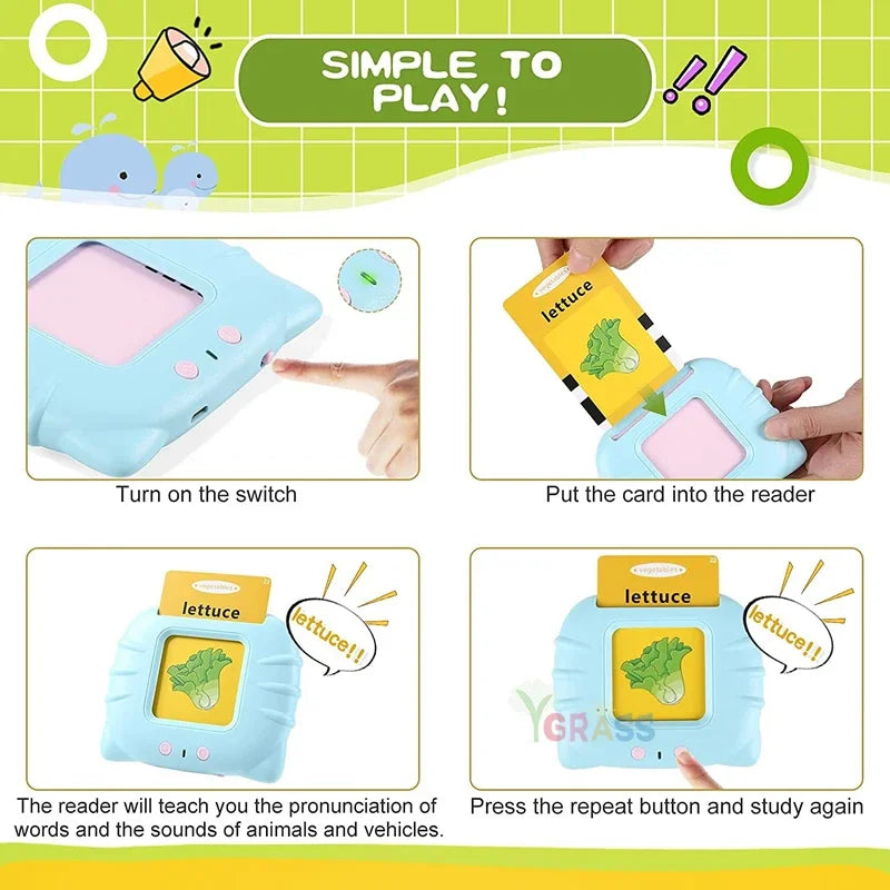 Interactive Language & Learning Flash Cards