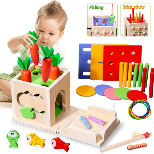 Wooden Sorting Toy Box