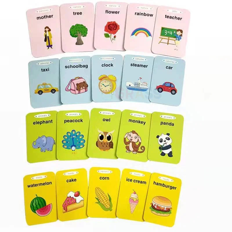 Interactive Language & Learning Flash Cards