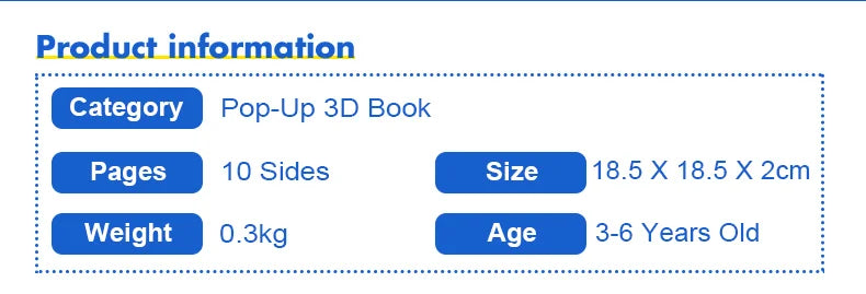 Pop-Up Learning Adventure Books