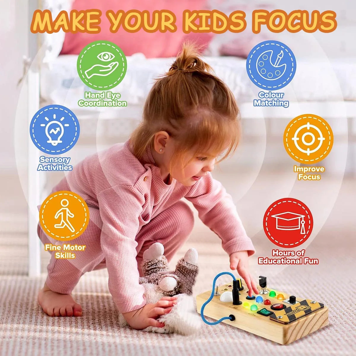 Curious Kids Montessori Activity Board