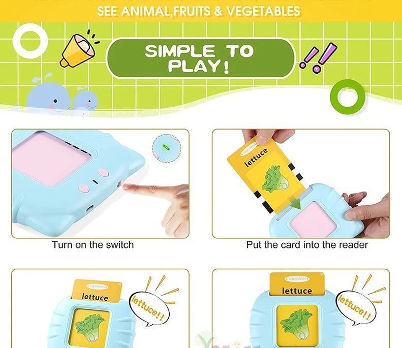 Interactive Language & Learning Flash Cards
