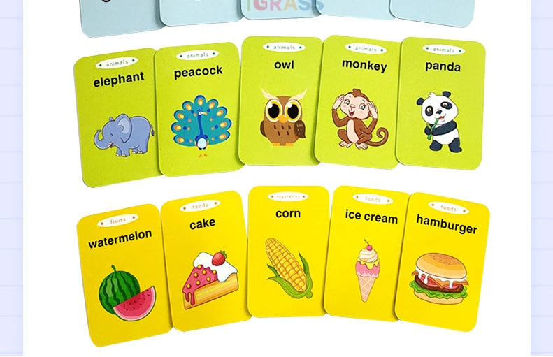 Interactive Language & Learning Flash Cards